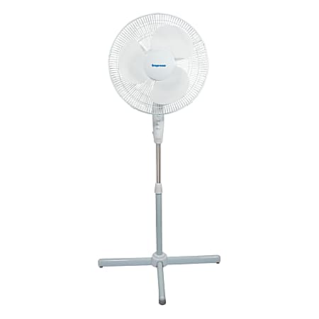 Impress Handi-Fan Oscillating Stand Fan, 52"H x 21"W x 16"D, White