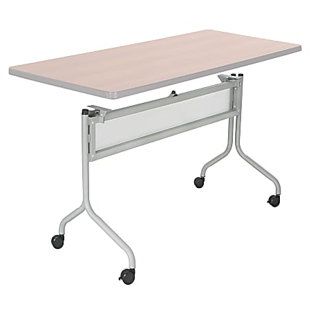 Safco® Impromptu™ Base, For 48" Table Tops, Silver, Tops Sold Separately