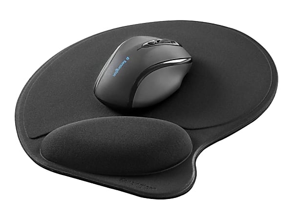 Kensington&reg; Mouse Pad/Wrist Pillow, Black