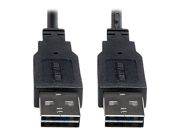 Tripp Lite Universal Reversible USB 2.0 Cable, 6', Black, TB4116