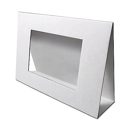Roylco Stand-Up Picture Frames, White, Pack Of 24 Frames