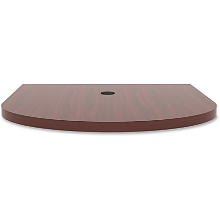 Lorell® Prominence Conference Oval Table Top, 48"W x 60"L, Mahogany