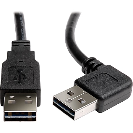 Eaton Tripp Lite Series Universal Reversible USB 2.0 Cable (Right/Left-Angle Reversible A to Reversible A M/M), 6 ft. (1.83 m) - UR020006RA