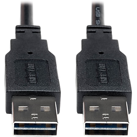 Eaton Tripp Lite Series Universal Reversible USB 2.0 Cable (Reversible A to Reversible A M/M), 10 ft. (3.05 m) - UR020010