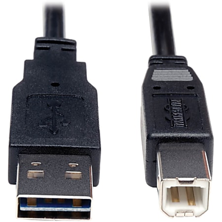 Eaton Tripp Lite Series Universal Reversible USB 2.0 Cable (Reversible A to B M/M), 6 ft. (1.83 m) - USB cable - UR022006
