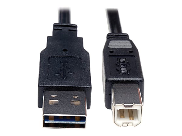 Eaton Tripp Lite Series Universal Reversible USB 2.0 Cable (Reversible A to B M/M), 10 ft. (3.05 m) - UR022010