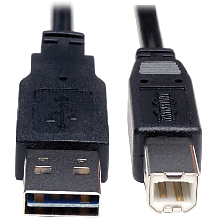 Eaton Tripp Lite Series Universal Reversible USB 2.0 Cable (Reversible A to B M/M), 10 ft. (3.05 m) - UR022010