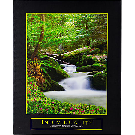 Crystal Art Gallery Motivational Print On Canvas, Individuality, 20"H x 16"W, Green
