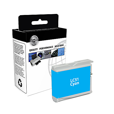 Clover Imaging Group™ Remanufactured Cyan Ink Cartridge Replacement For Brother® LC51C, CTGLC51C