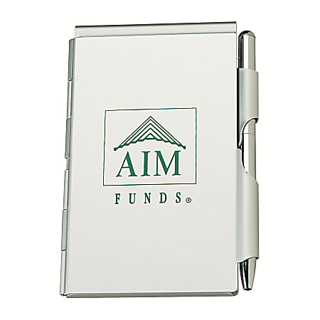 Aluminum Jotter Pad With Pen
