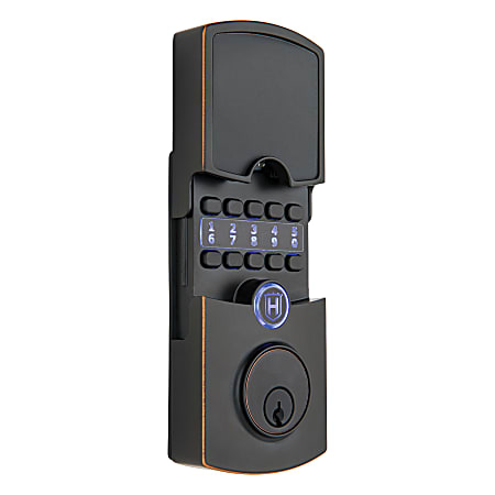 Array By Hampton Cooper 1.5 Smart Wi-Fi Connected Door Lock, 11”H x 8-1/2”W x 4-1/8”D, Tuscan Bronze