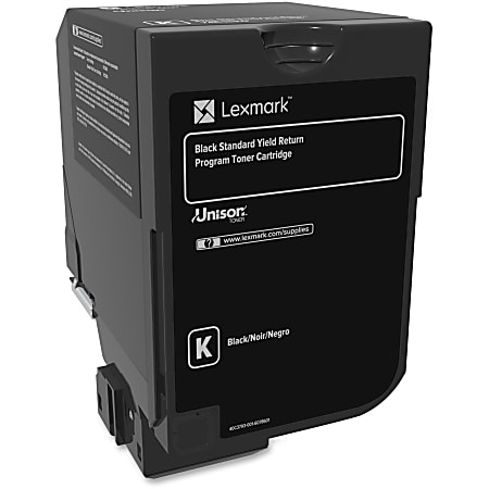 Lexmark™ 74C1SK0 Return Program Black Toner Cartridge