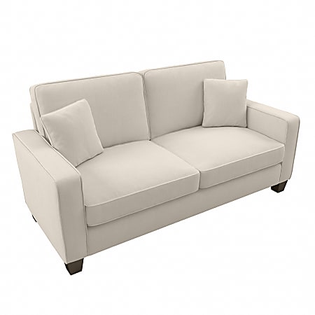 Bush® Furniture Stockton 73"W Sofa, Cream Herringbone, Standard Delivery