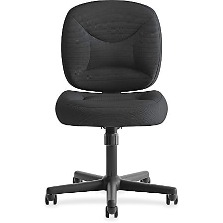 HON Basyx ValuTask Low Back Task Chair Black Office Depot