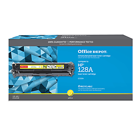 Office Depot® Brand Remanufactured Yellow Toner Cartridge Replacement For HP 128A, OD1415Y