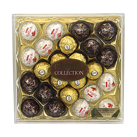 Ferrero Rocher Collection Diamond 24-Piece Gift Box, 9.1 Oz