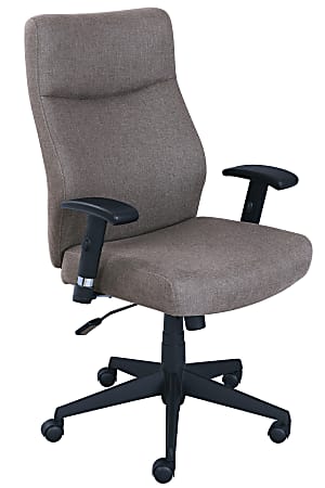 Serta® Style Amy High-Back Office Chair, Fabric, Light Gray/Black