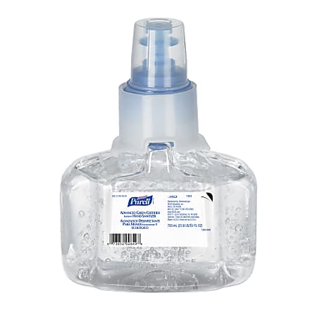 Purell® LTX Advanced Green Certified Gel Instant Hand Sanitizer, 700 mL
