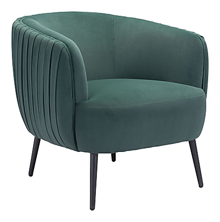 Zuo Modern Karan Accent Chair, Green/Black