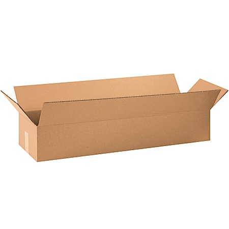 Partners Brand Long Corrugated Boxes, 33" x 8-1/2" x 5", Kraft, Pack Of 25 Boxes