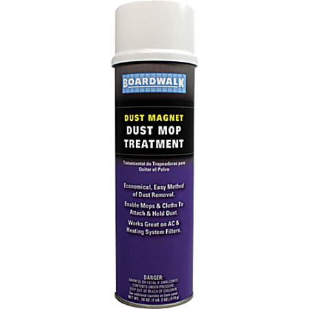 Boardwalk Dust Mop Treatment - For Tile, Linoleum Floor, Vinyl, Marble, Ceramic, Concrete, Cork Floor, Wood - 18 oz (1.12 lb) - Recommended For: Dust Remover - Fragrance-free - 1 Each