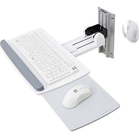 Ergotron Neo-Flex Wall Mount for Mouse, Keyboard - White - 5 lb Load Capacity
