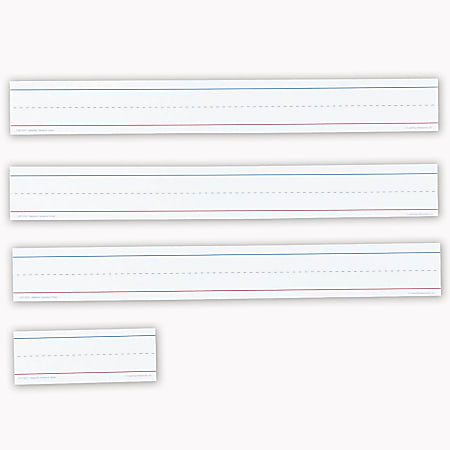 Learning Resources® Magnetic Sentence Strips, 3" x 8 - 24", White, Grades K - 6, Pack Of 2