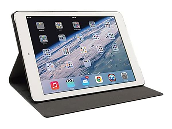 Mobile Edge SlimFit Carrying Case (Portfolio) iPad Air - Brown - Shock Absorbing, Bump Resistant Interior, Drop Resistant Interior, Spill Resistant Interior, Slip Resistant Interior - Vegan Leather, MicroFiber Interior