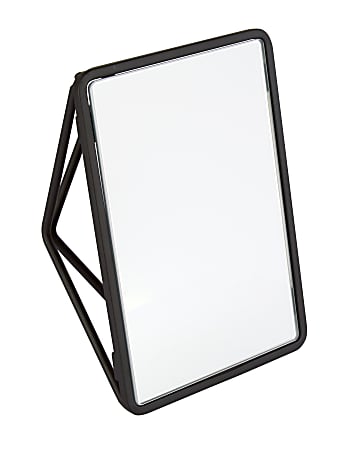 Realspace® Desktop Mirror, 7"H x 5"W x 2.56"D, Matte Black