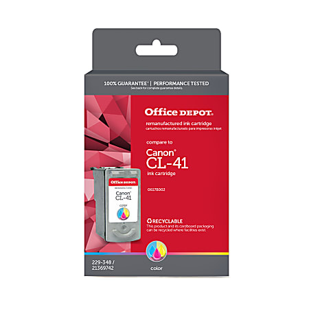Office Depot® Brand Remanufactured Tri-Color Ink Cartridge Replacement For Canon® CL-41, ODCL41