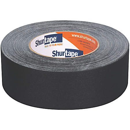 Shurtape P- 628 Professional Grade Coated Gaffer's Tape, 1.88 in. x 54 yd., Black