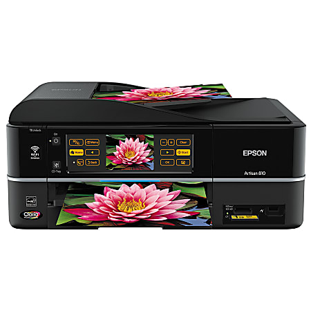 Epson® Artisan® 810 Color Flatbed All-In-One Printer, Copier, Scanner, Fax