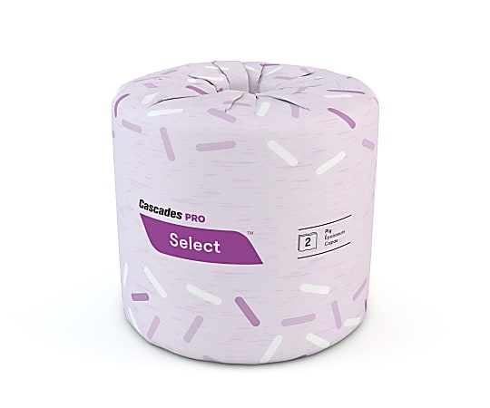 North River 2-Ply Toilet Paper, 100% Recycled, 500 Sheets Per Roll, Pack Of 96 Rolls