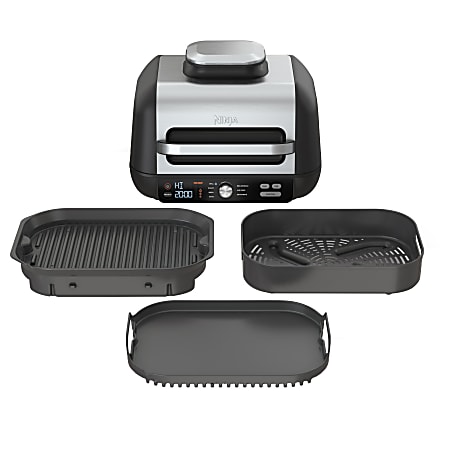 Ninja Foodi XL Pro 7-in-1 Grill/Griddle Combo And Air Fryer, 15-3/4 x  11-5/8 x 17-7/16, Silver