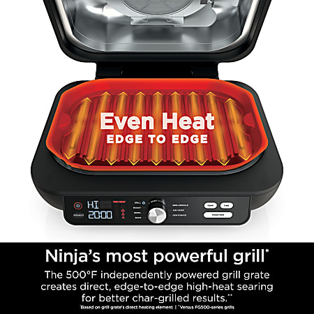 Ninja Foodi XL Pro 7 in 1 GrillGriddle Combo And Air Fryer 15 34 x 11 58 x  17 716 Silver - Office Depot