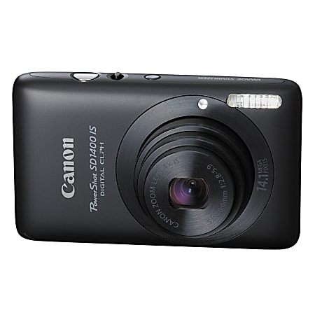 Canon PowerShot SD1400 IS 14.1-Megapixel Digital Camera, Black
