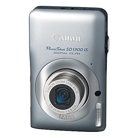Canon PowerShot SD1300 IS 12.1-Megapixel Digital Camera, Silver