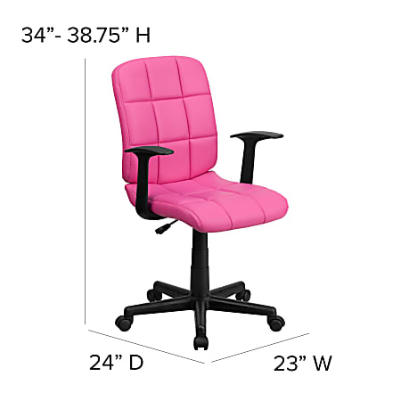 Pink sales vinyl chair
