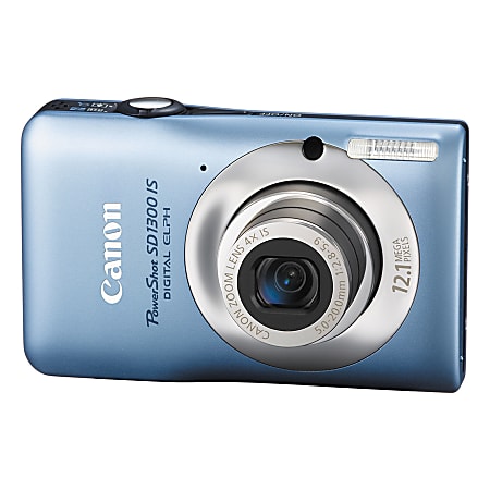 Canon PowerShot SD1300 IS 12.1-Megapixel Digital Camera, Blue
