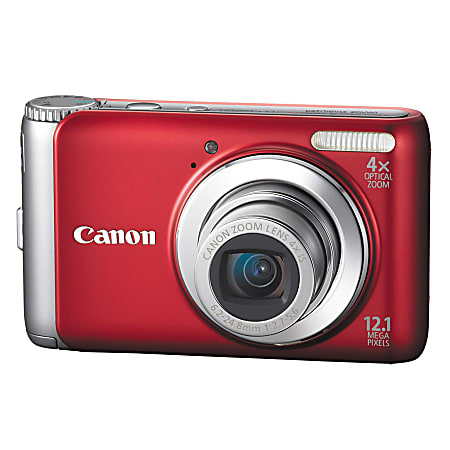 Canon PowerShot A3100 IS 12.1-Megapixel Digital Camera, Red
