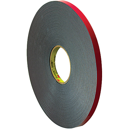 3M™ VHB™ 5958FR Tape, 1.5" Core, 0.5" x 5 Yd., Black