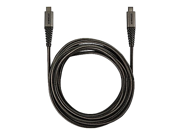 OtterBox - USB cable - USB-C (M) to USB-C (M) - 6.6 ft - black - for P/N: 77-61236, 77-62408, 77-62412, 77-62418, 77-62422, 77-62441, 77-62442, 77-63348