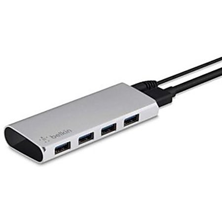 Belkin 4-Port USB 3.0 Hub - USB - External - 4 USB Port(s) - 4 USB 3.0 Port(s) - PC, Mac