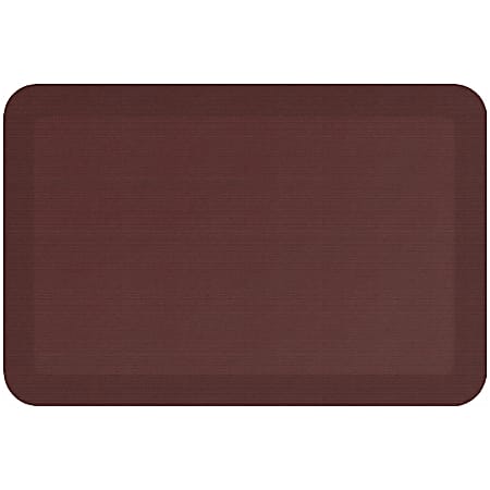 GelPro Designer Comfort Polyurethane Anti-Fatigue Mat For Hard Floors, 20” x 30”, Grasscloth Crimson