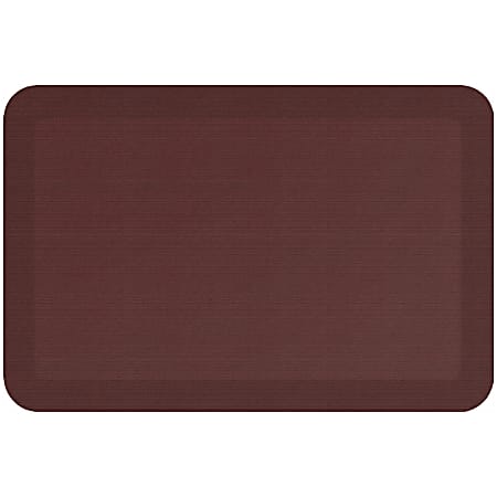 GelPro Designer Comfort Polyurethane Anti-Fatigue Mat For Hard Floors, 20” x 30”, Grasscloth Crimson