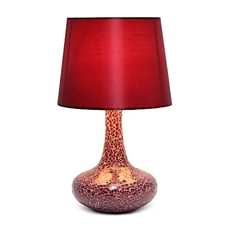 Red base table lamps discount