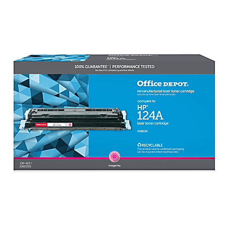 Office Depot® Remanufactured Magenta Toner Cartridge Replacement For HP 124A