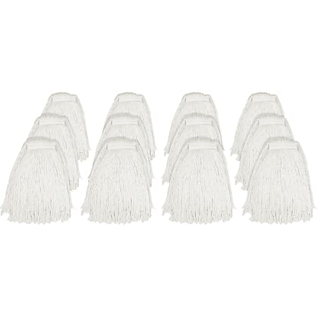 Genuine Joe Cut End Mopheads, 24 Oz, Carton Of 12