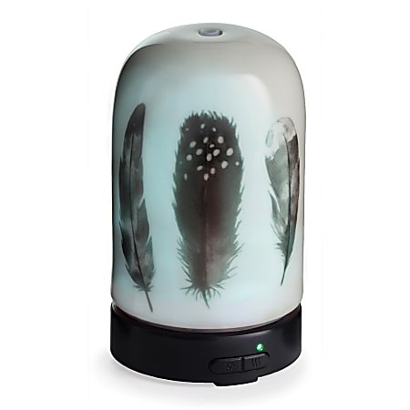 Airome Ultrasonic Essential Oil Diffusers, 6-1/4" x 3-3/4", Feather, Case Of 6 Diffusers