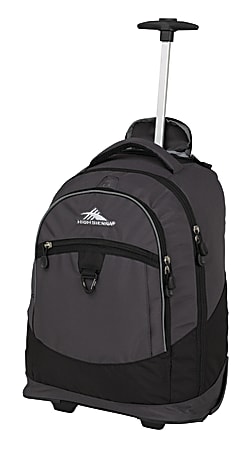 High Sierra Chaser Wheeled Backpack, Mercury/Black